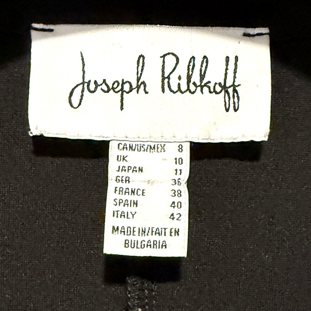 Joseph Ribkoff EUC Size 8 Amazing Classic Joseph Black Military Style Jacket - Picture 3 of 14